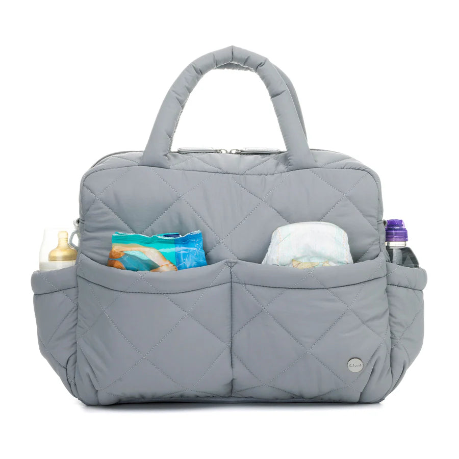 Babymel Willow Nappy Bag in duckegg grey | 3-in-1 Convertible Baby Bag