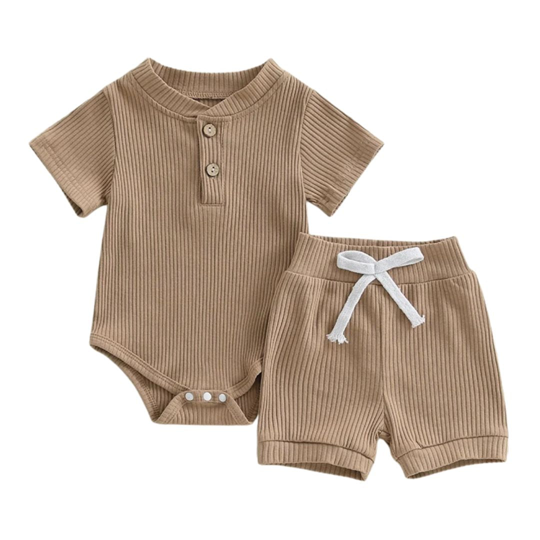 Bailey Ribbed Shorts Set