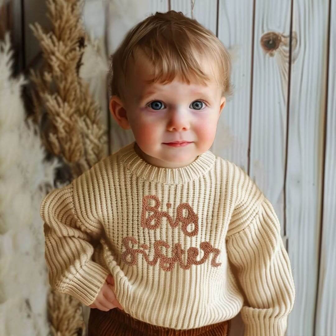 Big Sister Chunky Knit Jumper Beige main image 1