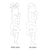 Outline designs of a baby with and without a bow, for use in personalized birth plaques.