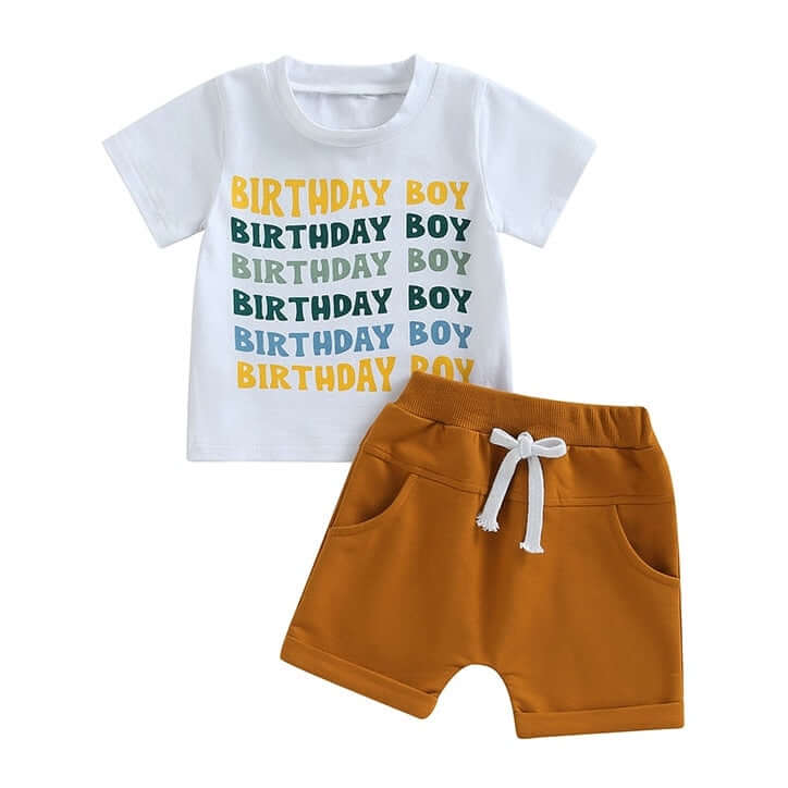 Birthday Boy Set | Cute 1st Birthday Boy Outfit - Lulu Babe