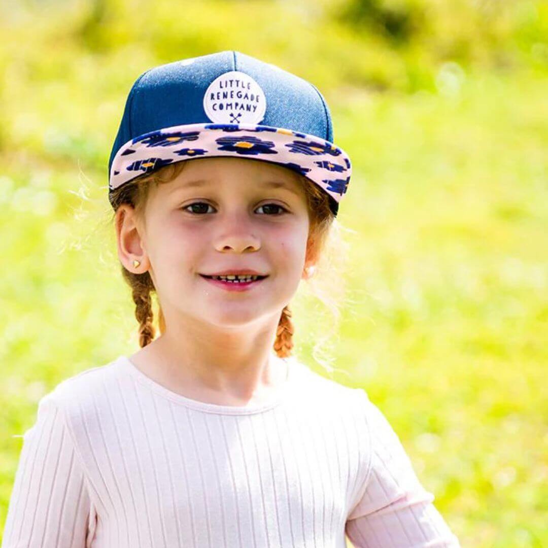 Cool Girls Cap | Watercolour Flower Cap for Spirited Kids - Little Renegade Company