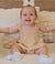 Boho Baby Girl Outfit | Beige Lace Top & Ribbed Shorts (0-18M) - Lulu Babe