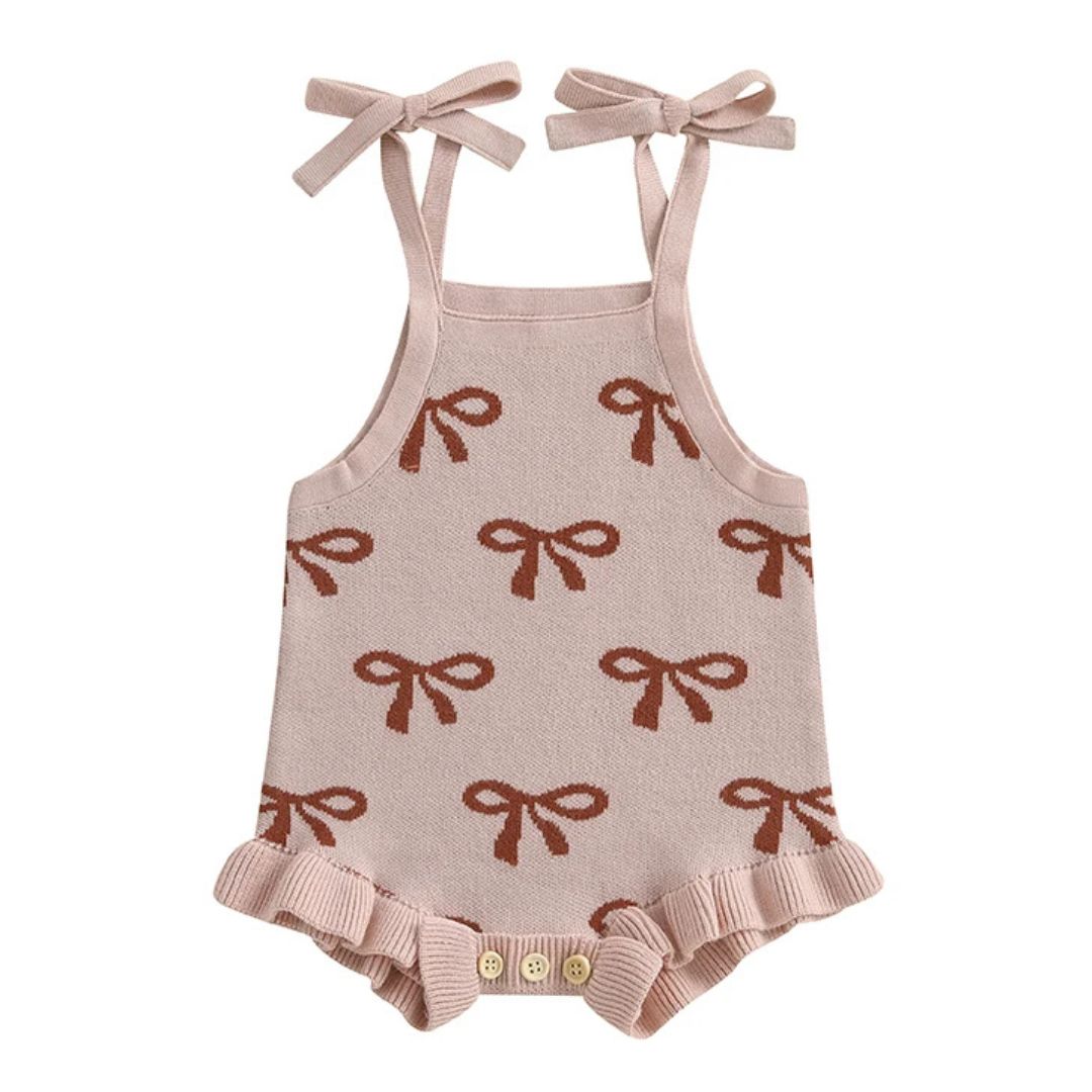 Chelsea Bow Knit Romper