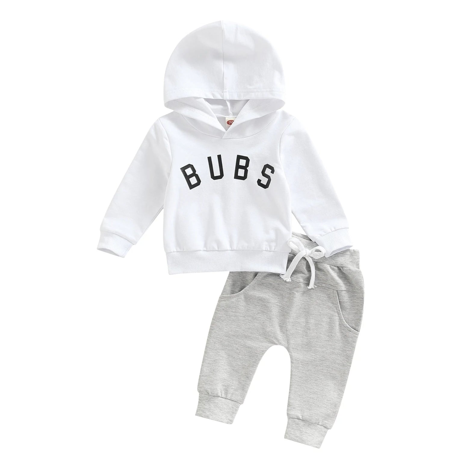 Bubs hoodie trackie set for baby boy, perfect winter outfit with comfy joggers and stylish hoodie.