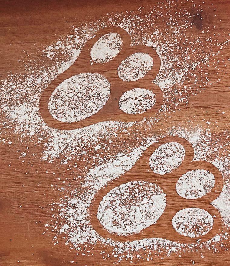 Easter Bunny Footprint Stencils | Set of 2 Paw Stencils - Timber Tinkers