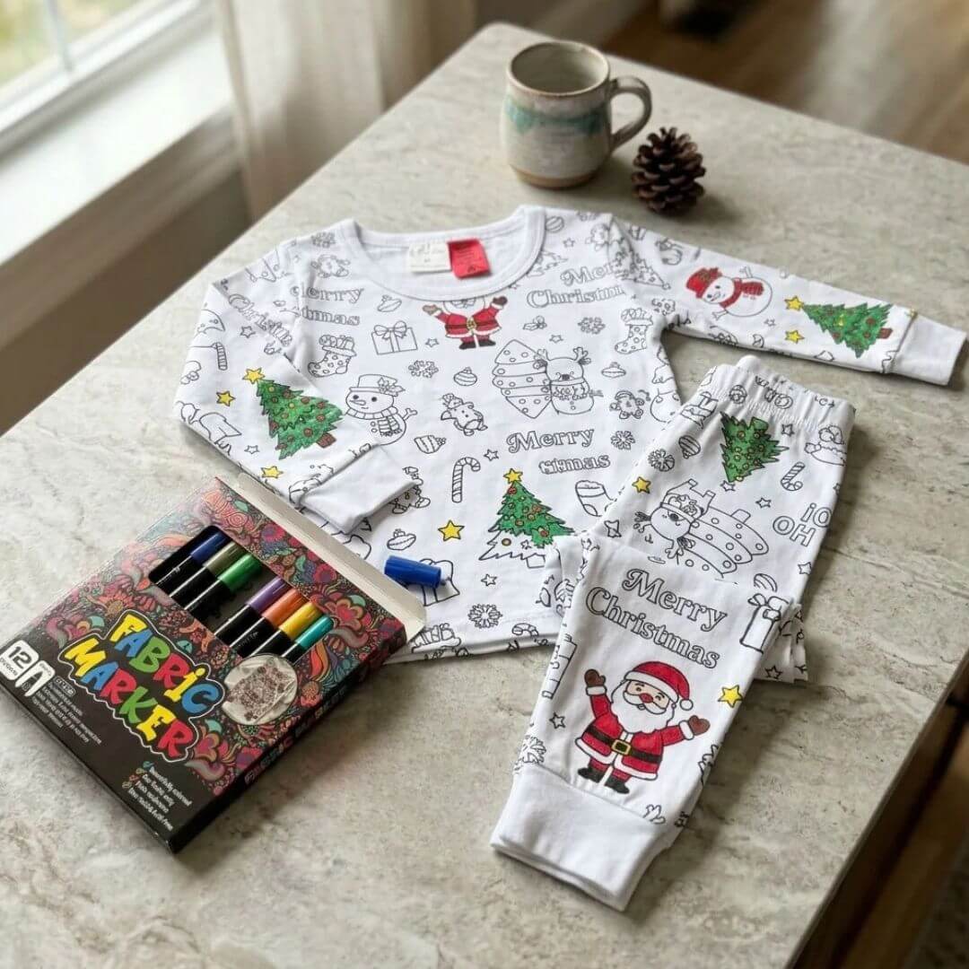 Christmas Colouring Pyjamas