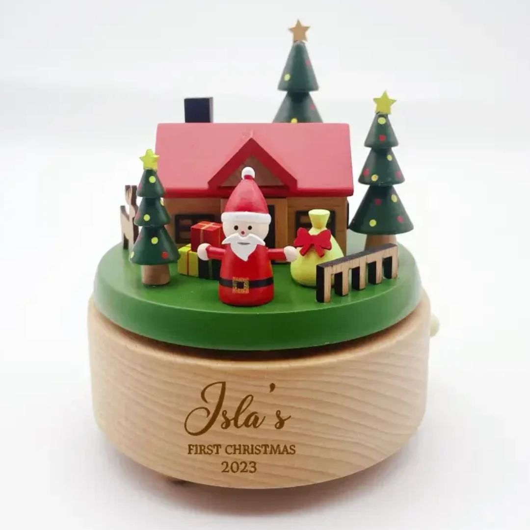 Personalised Christmas Music Box
