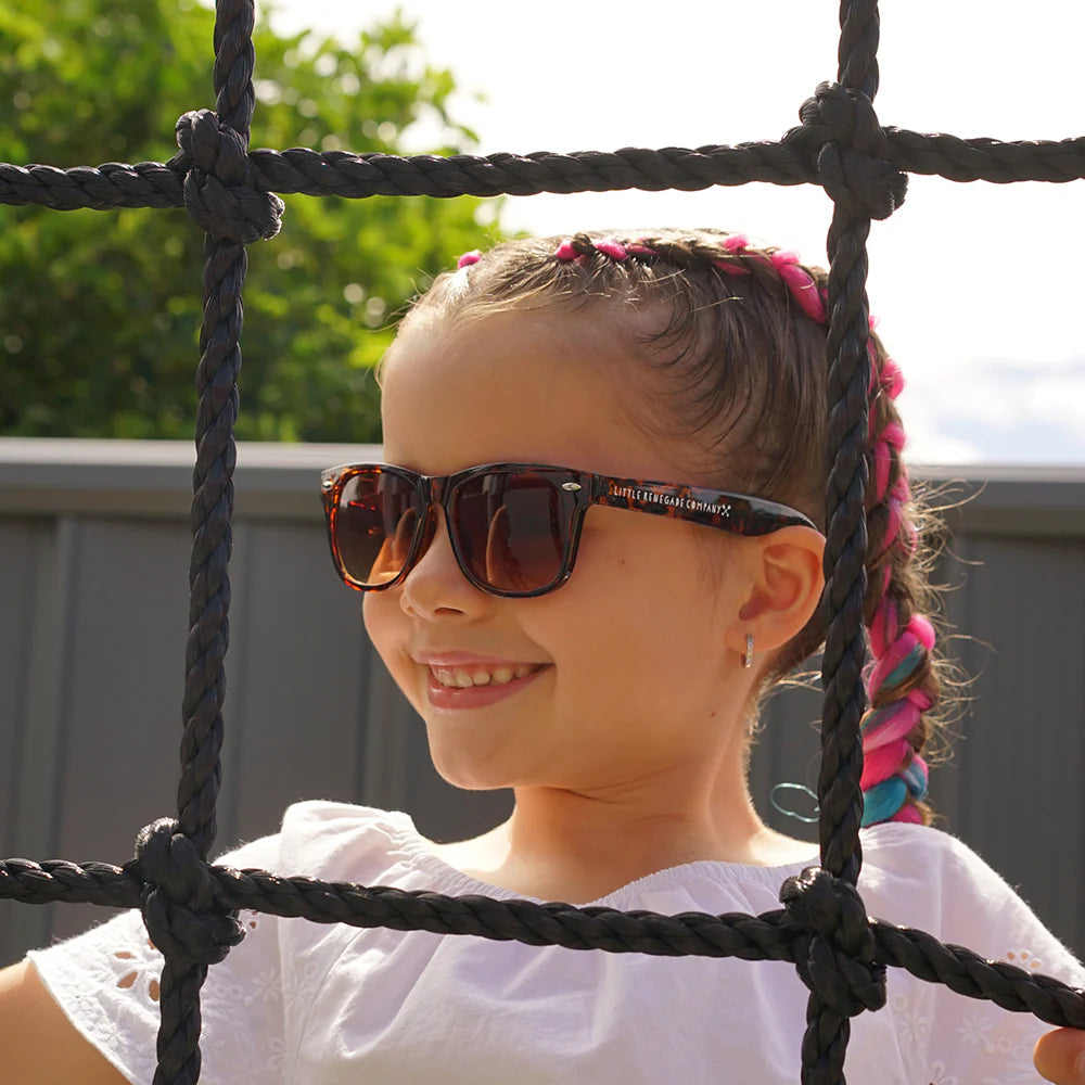 Wayfarer Toddler Sunglasses | Tortoiseshell | UV400 Protection - Little Renegade Company