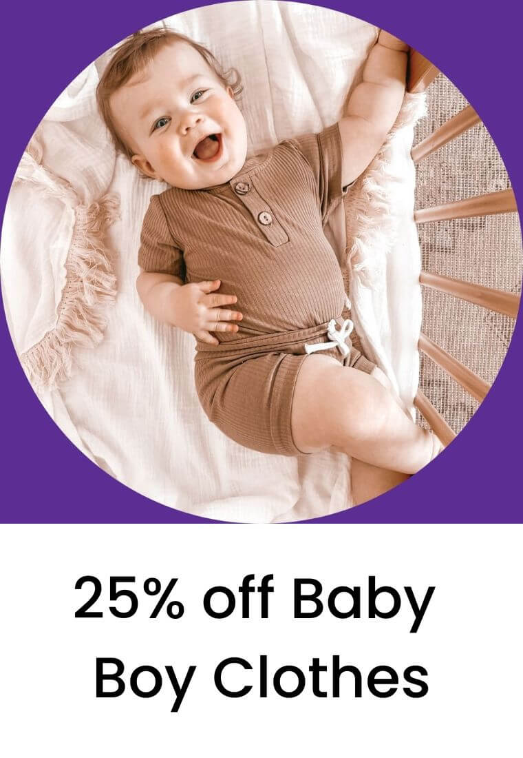 Save 25% on baby boy clothes in Lulu Babe's Click Frenzy Sale