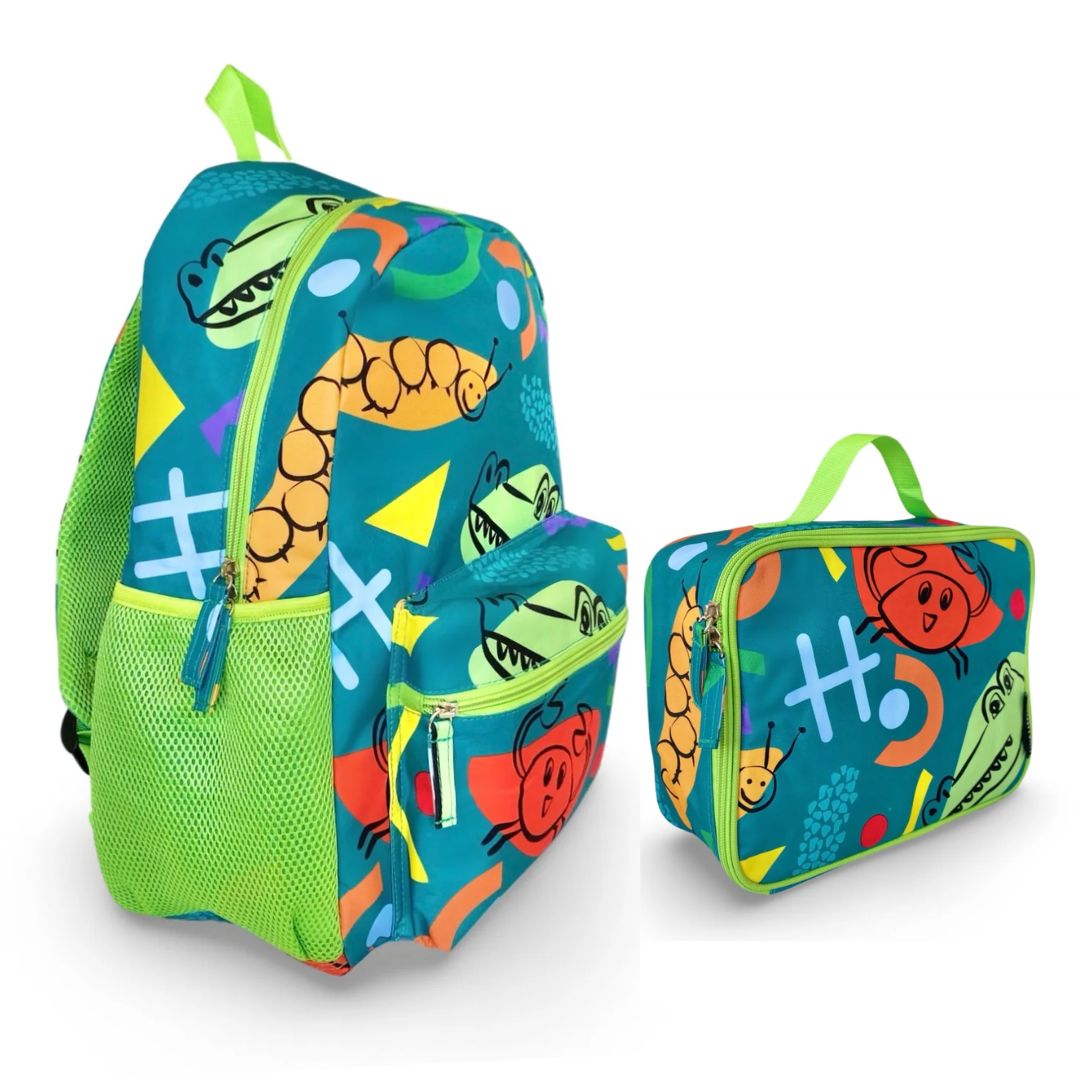 Crocodile Backpack & Lunch Bag Bundle