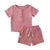 Crushed Shorts Toddler Set | Unisex Matching Top & Shorts Outfit - Lulu Babe