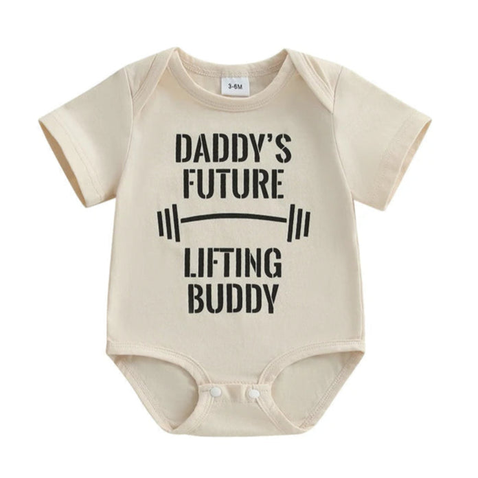 Daddy's future lifting body bodysuit - fun gift for new dads