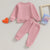 Daddy's Girl Baby Tracksuit Pink | Back view