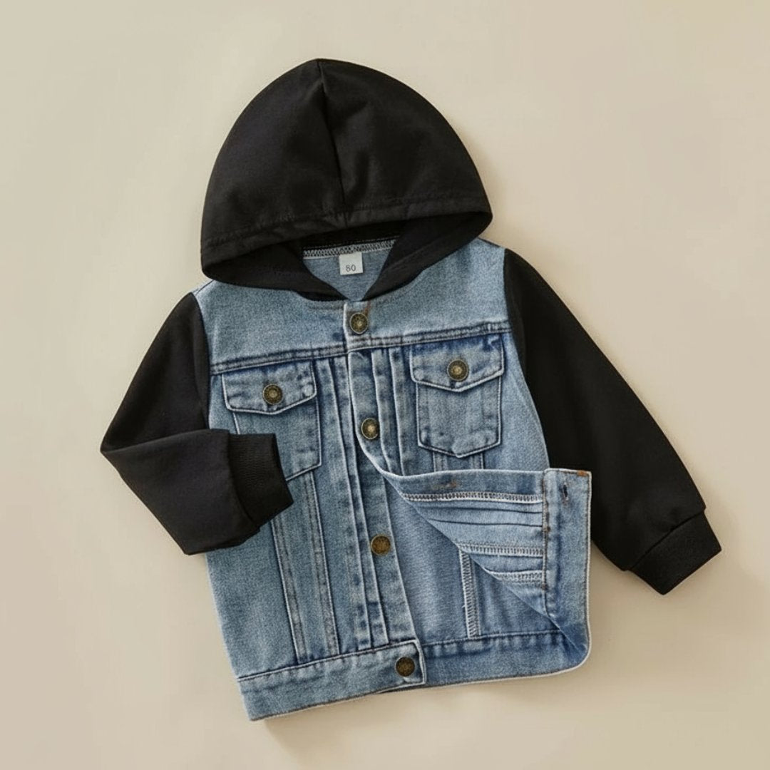 Urban Denim Hoodie Jacket