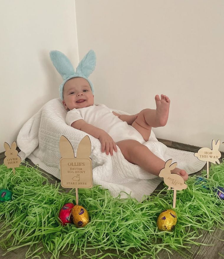 Personalised Wooden Easter Egg Hunt Signs