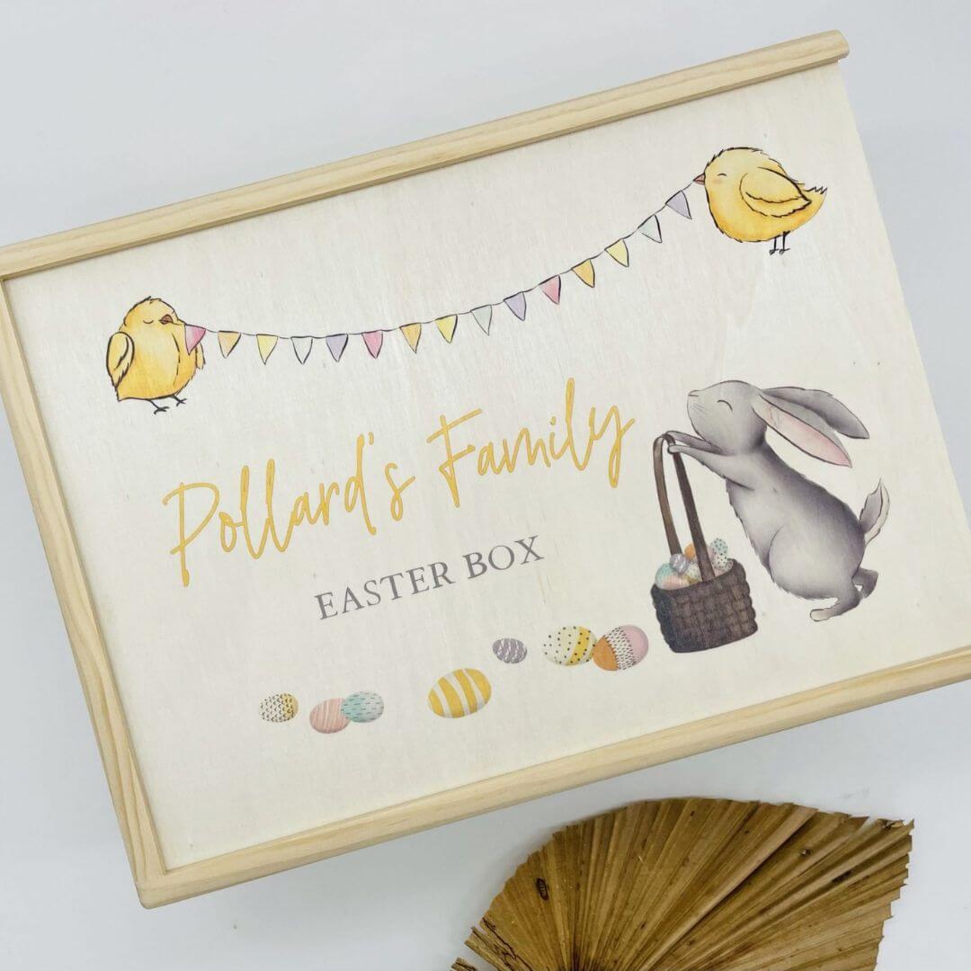 Personalised Easter Wooden Keepsake Box