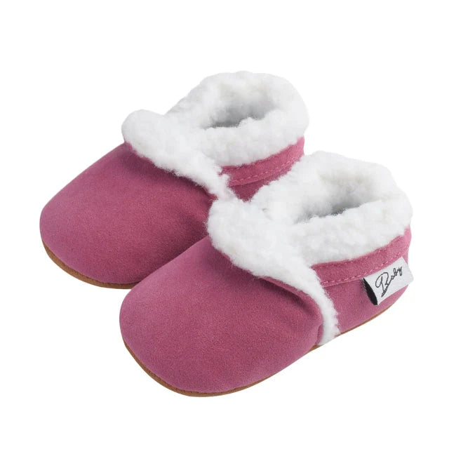 Fluffy Baby Moccasins