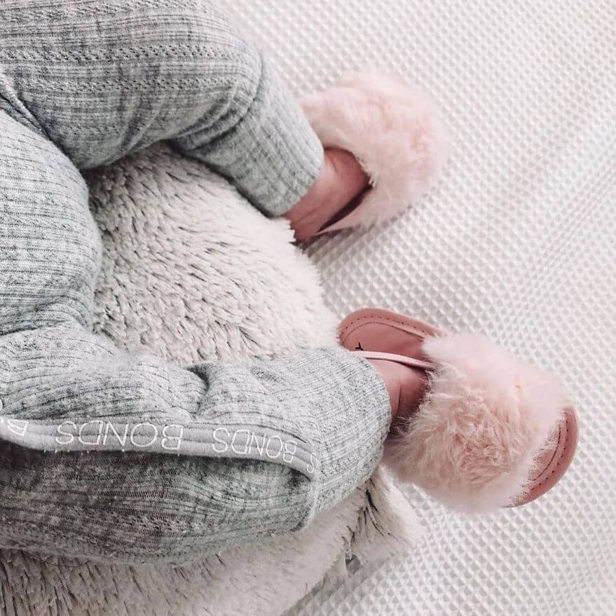 Fluffy Baby Slides | Adorable Baby Sandals - Lulu Babe