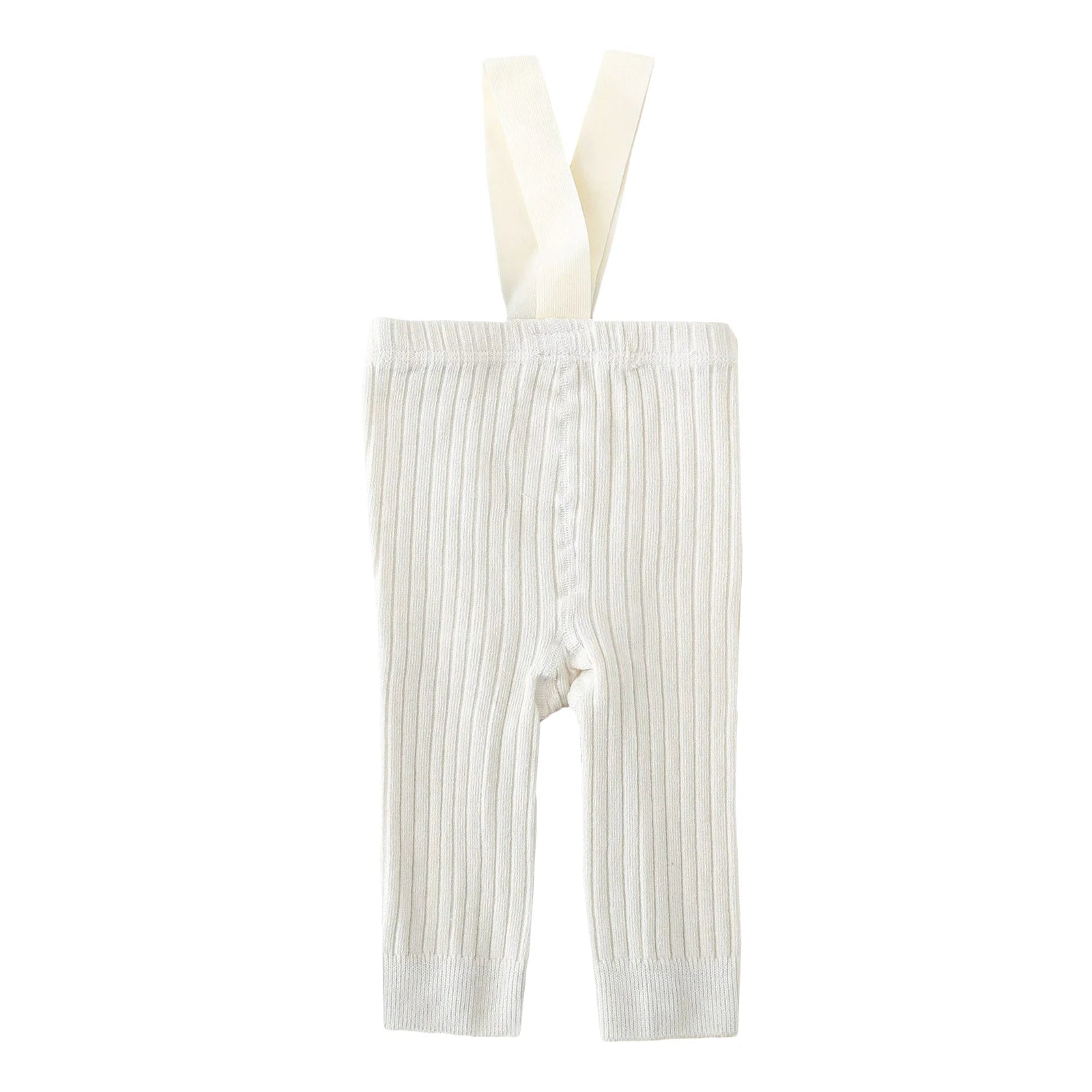 Vintage Baby Suspender Tights in white | Cute Footless Unisex Leggings - Lulu Babe