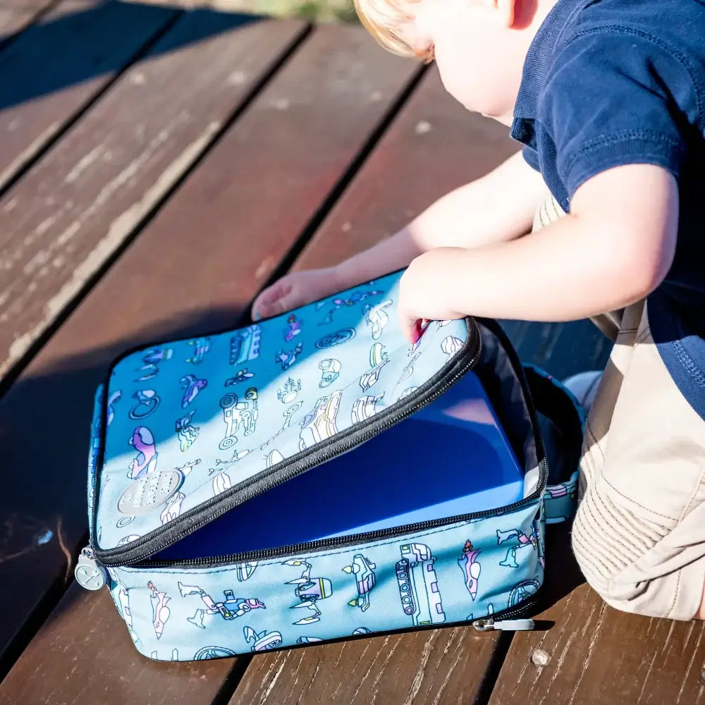 Insulated Kids Lunch Bag | Fun Transport Print - Little Renegade Company