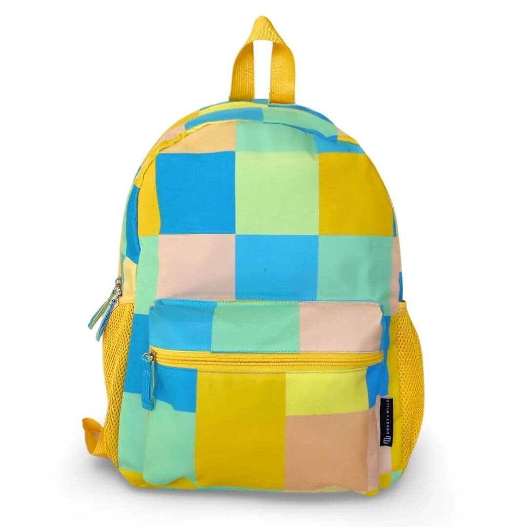 Gingham Kids Backpack – Trendy and Practical School Bag - Lulu Babe