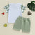 "Handsome Just Like My Daddy" baby boy outfit with tee and shorts - rear view