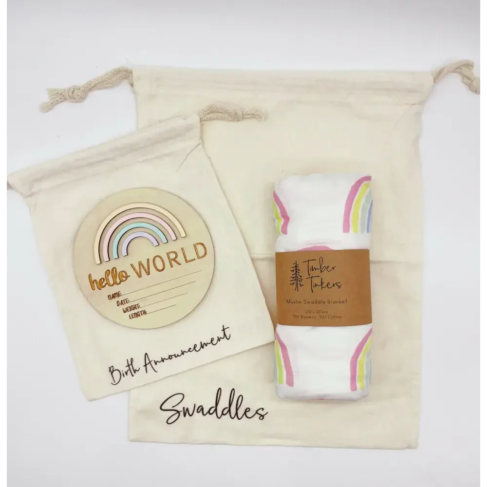 Hospital bag organisers with labels