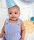 Jessie Blue Stripe Baby Romper | Classic Unisex Romper - Lulu Babe