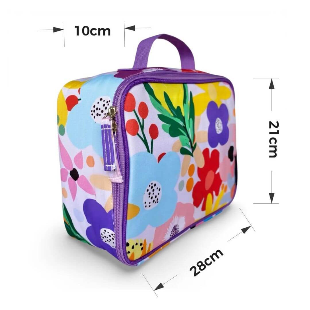 Kids Floral Lunch Bag | Fun & Bold Print - Morgy and Wills