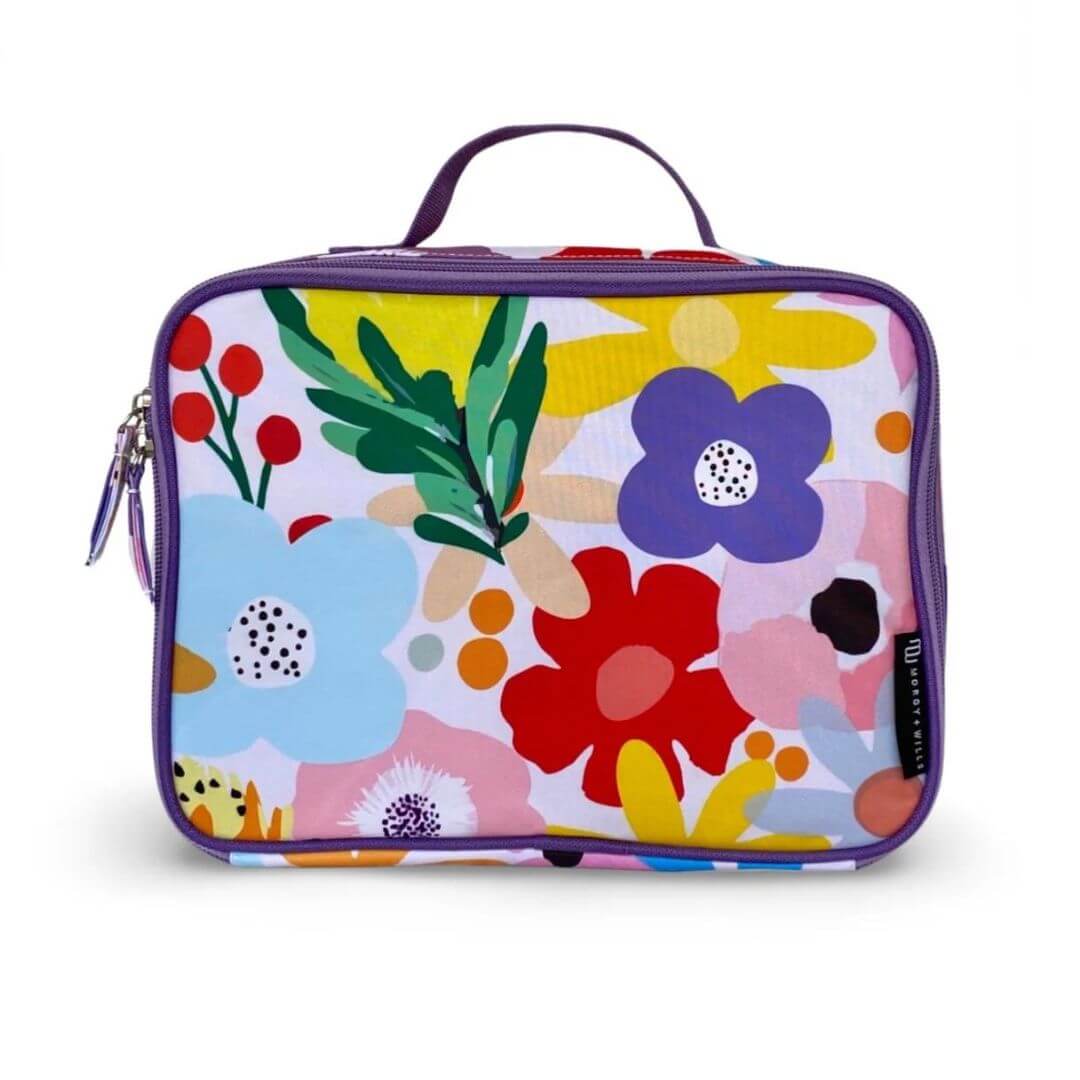Kids Floral Lunch Bag | Fun & Bold Print - Morgy and Wills