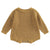 Chunky knit baby romper in caramel, perfect winter baby romper