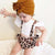 Leopard Pinafore Baby Romper