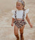 Leopard Pinafore Baby Romper
