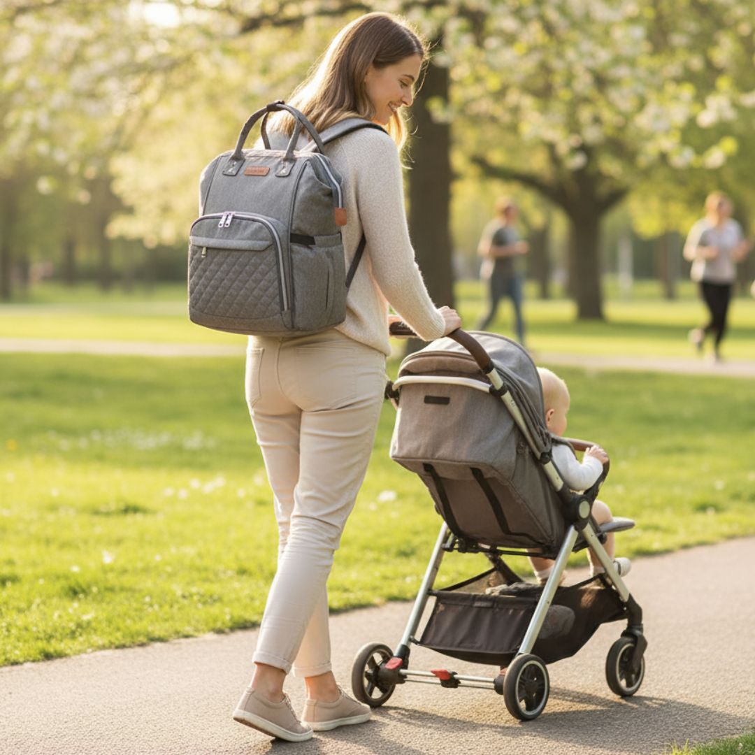 LeQueen Quilted Nappy Backpack