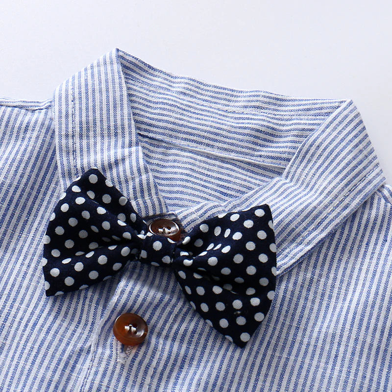 Levi Tie & Suspenders Set | Baby Boy Gentleman Outfit - Lulu Babe