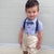 Toddler boy wearing our Levi Tie & Suspenders Set