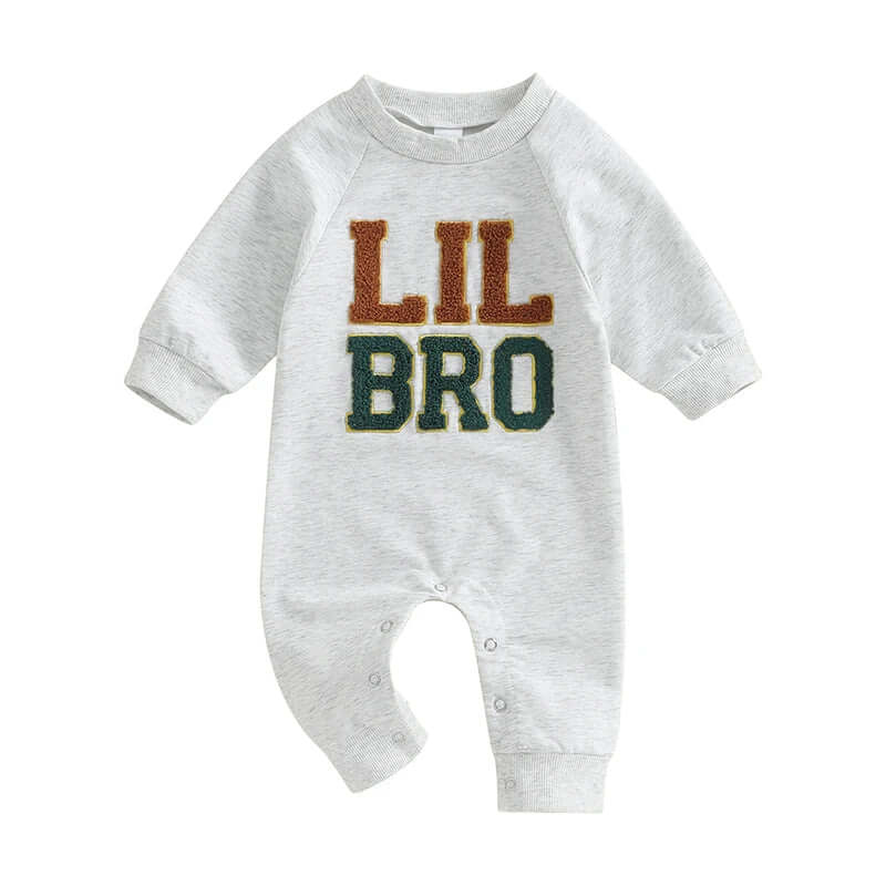 Lil Bro Baby Jumpsuit | Stylish Little Brother Romper (0-18M) - Lulu Babe