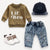 Baby boy outfit with Lil' Bro long sleeve pullover and jeans
