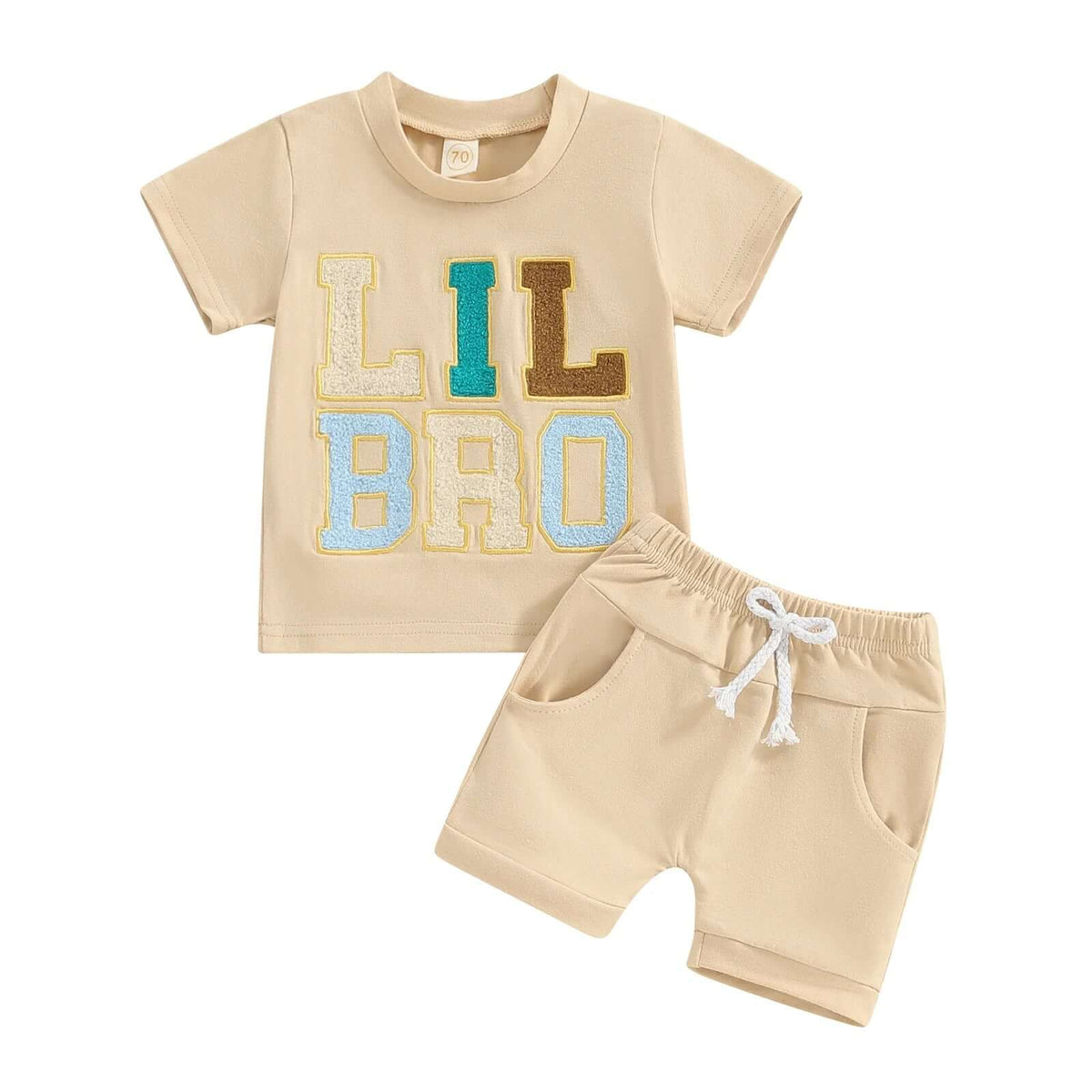 Lil Bro Shorts Set | Cute Baby Brother Outfit - Lulu Babe - Lulu Babe