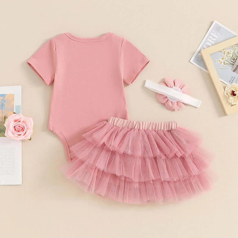 Lil Sis Pink Tutu Set | Adorable Baby Sister Outfit - Lulu Babe