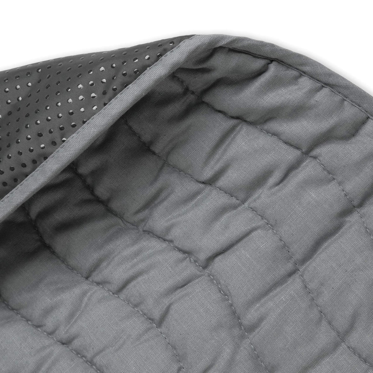 Linen Baby Play Mat in sage | Waterproof & Washable - Lulu Babe