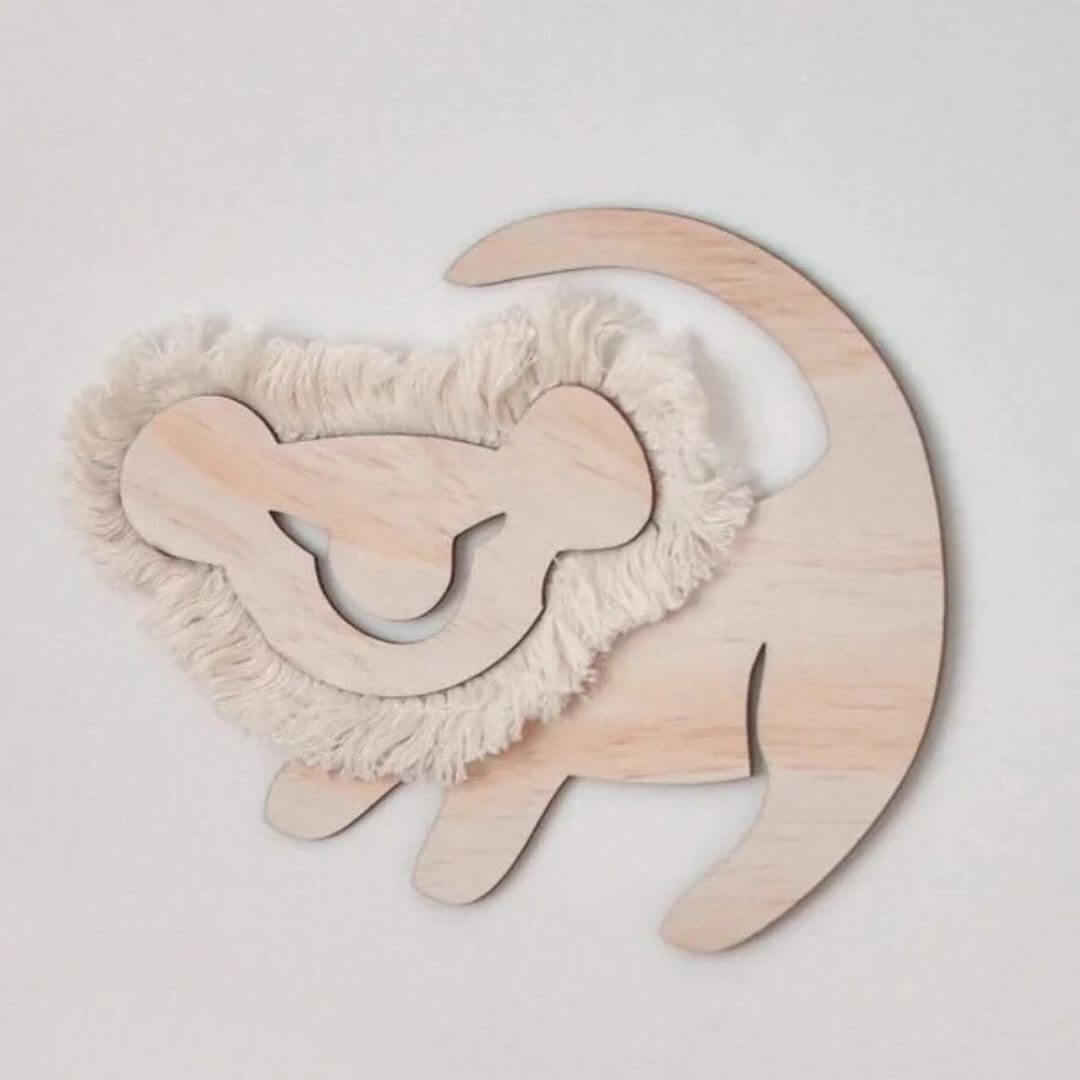 Lion Cub Wall Décor – Adorable Nursery Wall Art