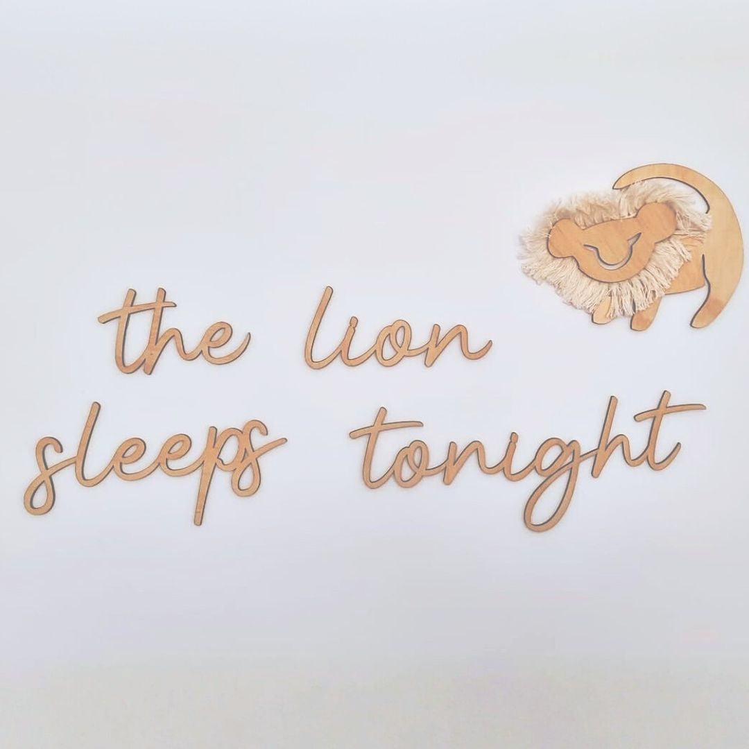 The Lion Sleeps Tonight Wall Script