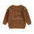 Little Brother Knit Jumper in brown for baby brothers - Lulu Babe