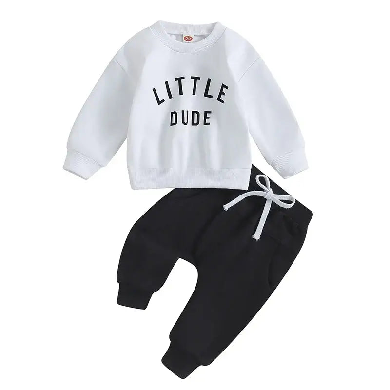 Little Dude Baby Set | Cute & Comfy Boys Tracksuit - Lulu Babe