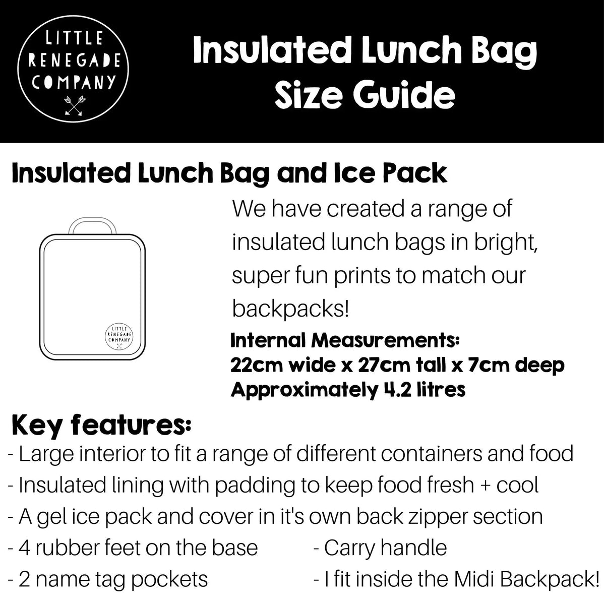 Spectrum Insulated Kids Lunch Bag - Little Renegade Company