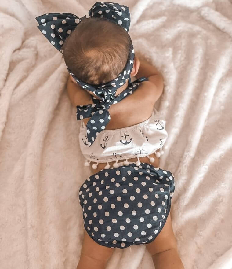 Little Sailor Girl Baby Outfit (in 0-6 months, 6-12 months, 12-18 month &  18-24 months) - Lulu Babe