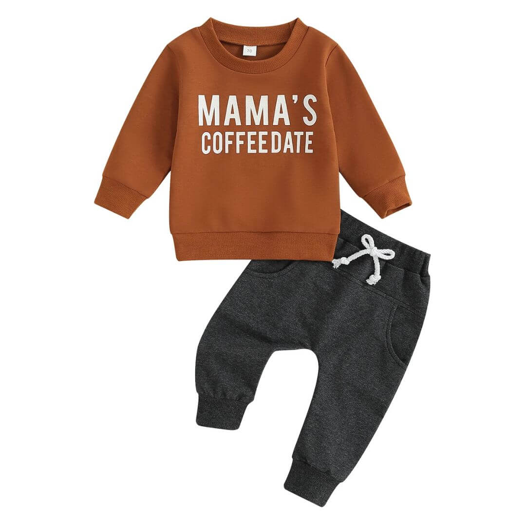 Mama&#39;s Coffee Date Set | Cute Outfit for Babies &amp; Toddlers - Lulu Babe