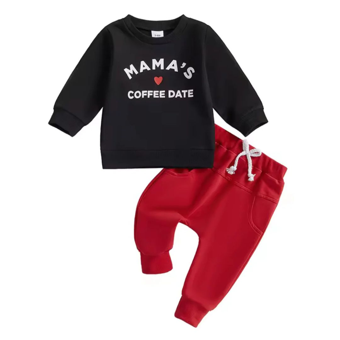 Mama's Coffee Date Tracksuit Set